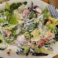 Round the Clock Diner East - Garden Salad with Blue Cheese Dressing