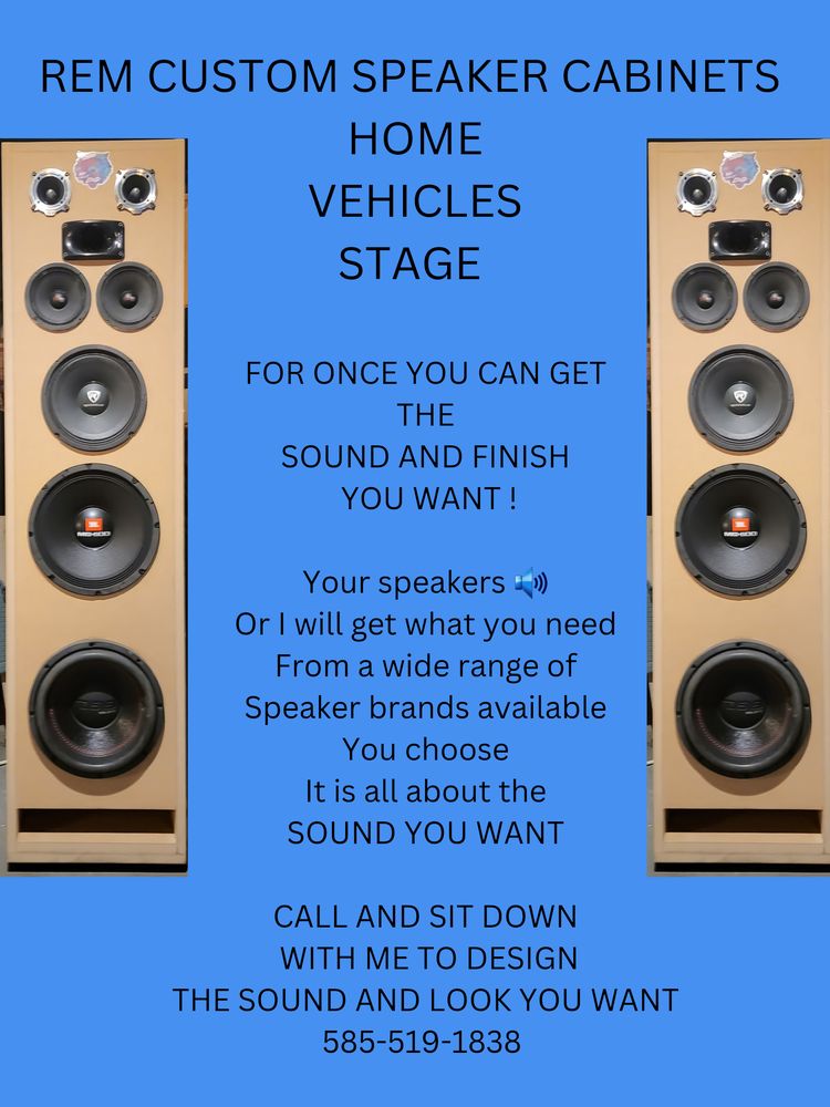 REM COSTUM SPEAKER Request a Quote Rochester, New York