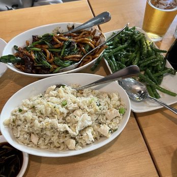 dan modern chinese - Chicken fried rice, String beans, and Dan noodles - Dim Sum Near Me - Pasadena, California dan modern chinese - Chicken fried rice, String beans, and Dan noodles - Dim Sum Near Me - Pasadena, California