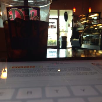 PJ's Coffee - Writing my review inside the shop. - Coffee & Tea Near Me - Slidell, Louisiana