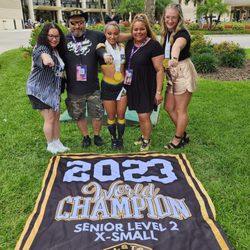 Dynamic Edge Athletics - Elite Team Coaches and Staff 2023 - World Champions Coaches Kiana and Brielle