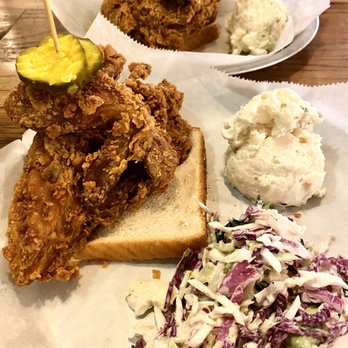 Tumble 22 Chicken Joint - 1/4 White 1 Breast & 1 Wing Potato Salad Kale Cole Slaw - Chicken Wings Near Me - Austin, Texas Tumble 22 Chicken Joint - 1/4 White 1 Breast & 1 Wing Potato Salad Kale Cole Slaw - Chicken Wings Near Me - Austin, Texas
