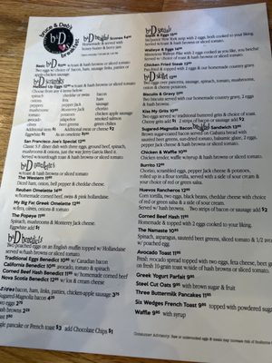 Menu photo 3 b&D’s Park City, UT Menu photo 3 b&D’s Park City, UT