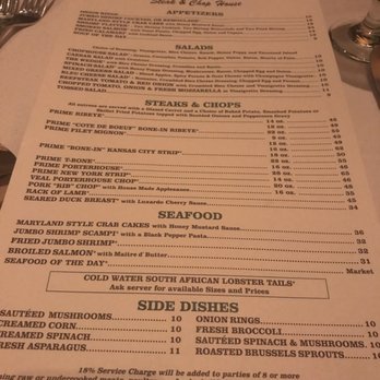 Bob's Steak & Chop House - Menu - Steakhouses Near Me - Dallas, Texas