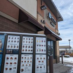 Caribou Coffee - Menu before the logo