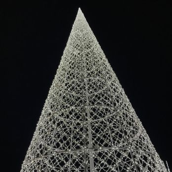 Enchant - a lighted christmas tree at night - Festivals Near Me - Vancouver, British Columbia