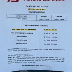 Paramount Resource Recycling - July 2025 prices