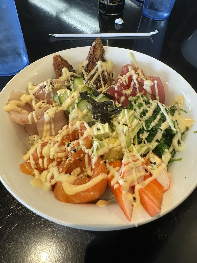 Food from Fire Bowl Hibachi & Sushi