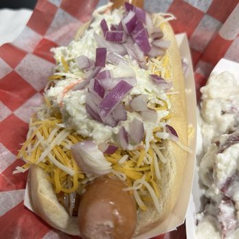 Steve's Snappin' Dogs - Slaw dog - Hot Dogs Near Me - Denver, Colorado Steve's Snappin' Dogs - Slaw dog - Hot Dogs Near Me - Denver, Colorado