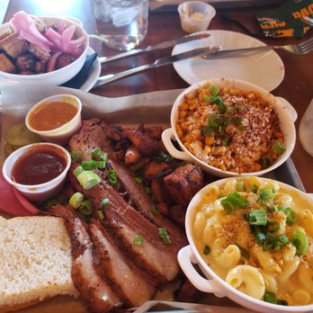 Biscuits and Bourbon - Brisket and burnt ends with mac and cheese and street corn side. - New American Near Me - Henderson, Nevada Biscuits and Bourbon - Brisket and burnt ends with mac and cheese and street corn side. - New American Near Me - Henderson, Nevada