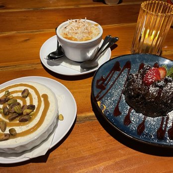 Caps On The Water - Lavender dessert special, Coconut Cake and Chocolate Cake - Seafood Near Me - St Augustine, Florida