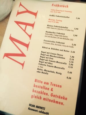 Menu photo 3 Café May Hamburg, HH Menu photo 3 Café May Hamburg, HH