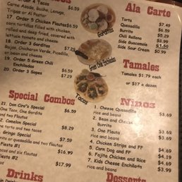 Don Ciro's - menu - Mexican Near Me - Seminole, Oklahoma