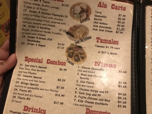 Menu photo 7 Don Ciro's Seminole, OK