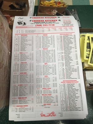 Menu photo 3 Chinese Kitchen Blacksburg, VA
