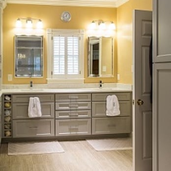 Precision Homecrafters - New vanities in a Hoover bathroom remodel. - Interior Design Near Me - Birmingham, Alabama