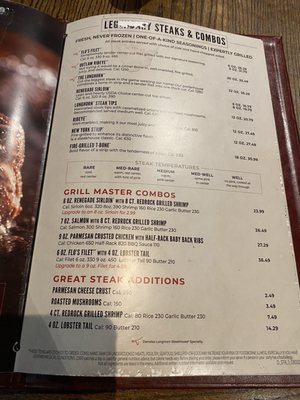 Menu photo 1 LongHorn Steakhouse North Haven, CT Menu photo 1 LongHorn Steakhouse North Haven, CT