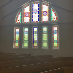 Central Presbyterian Church - Through a renovation 9 years ago, the original stained glass windows were restored. Gorgeous!