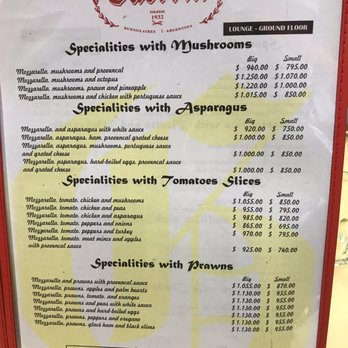 Güerrín - Menu - February 2020 - Pizza Near Me - Buenos Aires, C
