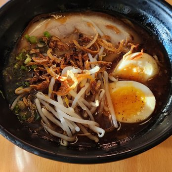 Yua Ramen - Excellent, flavorful but not overpowering in salt. Had the black garlic miso based ramen. - Ramen Near Me - Edmonds, Washington