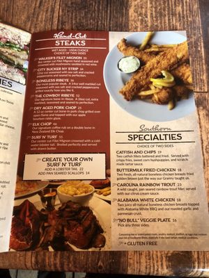 Menu photo 7 Cowboys And Angels Helen, GA