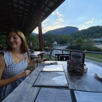 La Strada At Lake Lure - View from table - Italian Near Me - Lake Lure, North Carolina