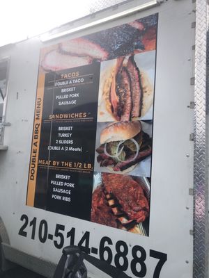 Menu photo 2 Double A Bbq San Antonio, TX