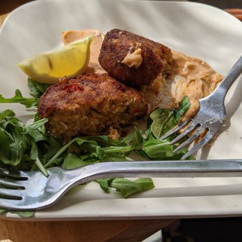 Rum Hut - Crab cakes. - Seafood Near Me - St John, Virgin Islands