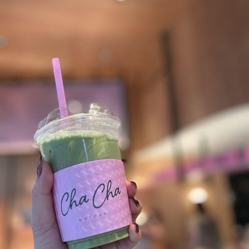 Matcha latte with oat milk Matcha latte with oat milk