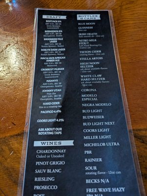 Menu photo 3 The Brick Saloon Roslyn, WA