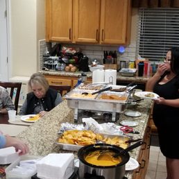 Everyone loved the food , the flavor on the meat was very good. everything was steaming hot. Everyone loved the food , the flavor on the meat was very good. everything was steaming hot.