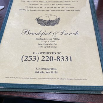 Patty's Eggnest - Breakfast & Brunch Near Me - Tukwila, Washington Patty's Eggnest - Breakfast & Brunch Near Me - Tukwila, Washington