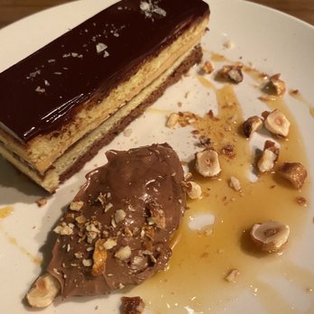 Ecco Midtown - Chocolate Hazelnut Cake - Modern European Near Me - Atlanta, Georgia Ecco Midtown - Chocolate Hazelnut Cake - Modern European Near Me - Atlanta, Georgia