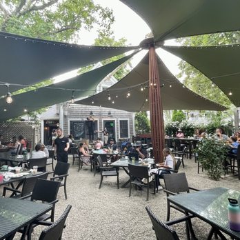 Behind The Bookstore - The terrace - Coffee & Tea Near Me - Edgartown, Massachusetts