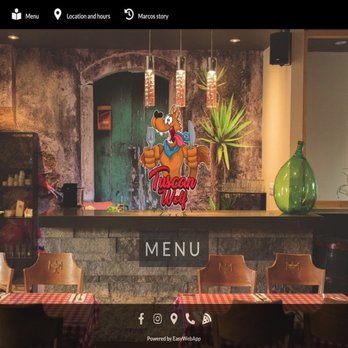 Easywebapp - Best fine dining Pizzeria launched a new web app including QR menu's for social distancing. - Web Design Near Me