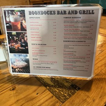 BoondocksPK Bar & Grill - Menu - American Near Me - Graford, Texas