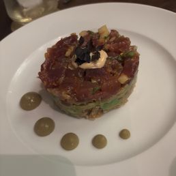 Ahi poke stack