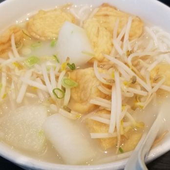 Phoenix Restaurant - Yunnan vermicelli w/ deep fried tofu fish cake in fish broth ($8) - Chinese Near Me - Markham, Ontario