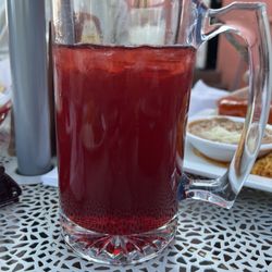 El Tenampa Mexican Grill & Cantina - Agua de Jamaica Hibiscus water