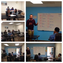 Connect English, Pacific Beach - A collage of photos from our pronunciation classes.