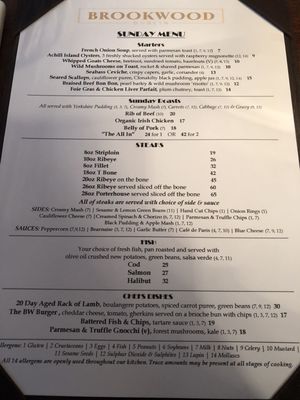 Menu photo 2 Brookwood Dublin, D Menu photo 2 Brookwood Dublin, D