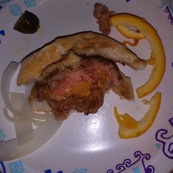 Stooges - Lil burger with onion and cheddar cheese. Not cooked. - American Near Me - Lockport, New York Stooges - Lil burger with onion and cheddar cheese. Not cooked. - American Near Me - Lockport, New York