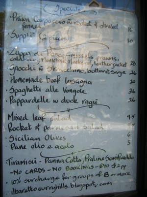 Menu photo 2 Il Baretto Surry Hills, NSW Menu photo 2 Il Baretto Surry Hills, NSW