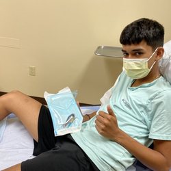 AdventHealth Centra Care Mount Dora - Happy because it is out. What a relief.