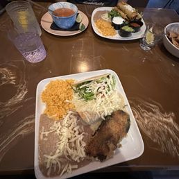 Flautas, fideo and Mexican plater