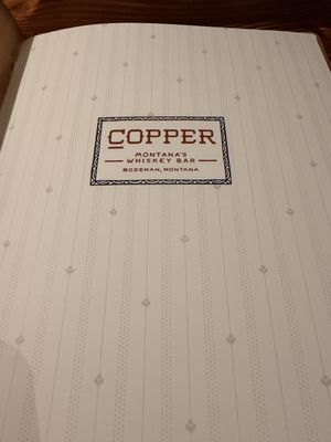 Menu photo 5 Copper Whiskey Bar & Grill Bozeman, MT