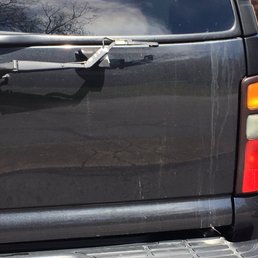 The back of my Tahoe after $15 car wash on 4-8-17 The back of my Tahoe after $15 car wash on 4-8-17