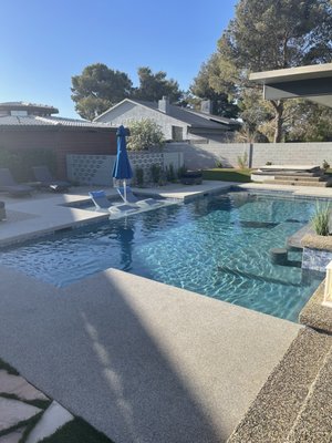 Photo of Lifeguard Pools - Las Vegas, NV, US. Baja Ledge is a must !! Acts as a baby pool also !!
