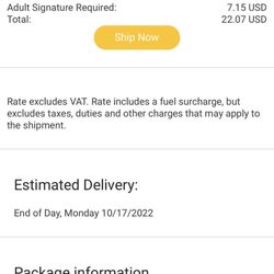 Rock River Arms - This is what the shipping should have cost. RRA charged $42.