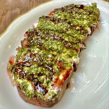 Hatchet Hall - Pesto ricotta toast was incredible!! - Cocktail Bars Near Me - Los Angeles, California